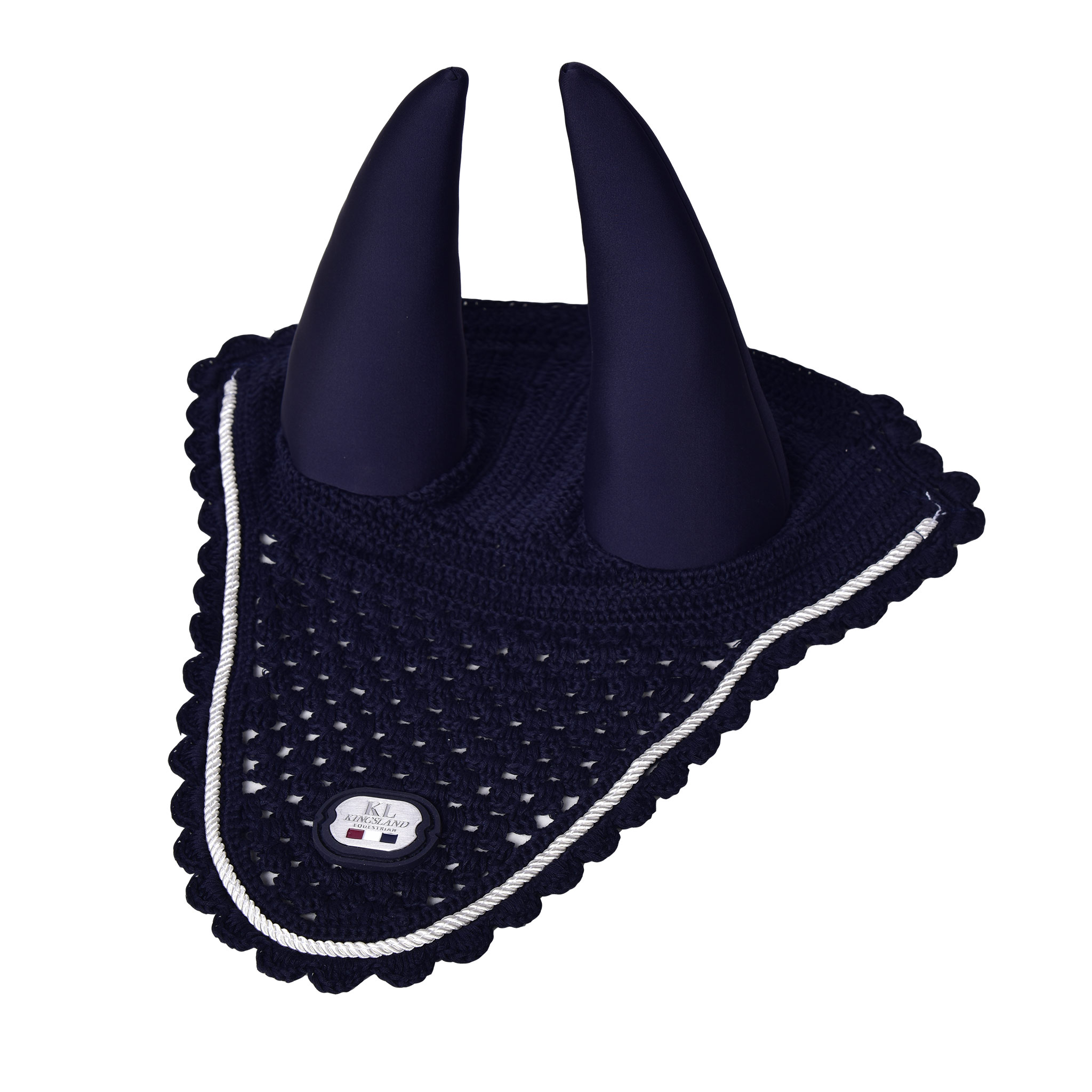 Orejeras de crochet azul marino para caballo - KLjared - Kingsland Dressage