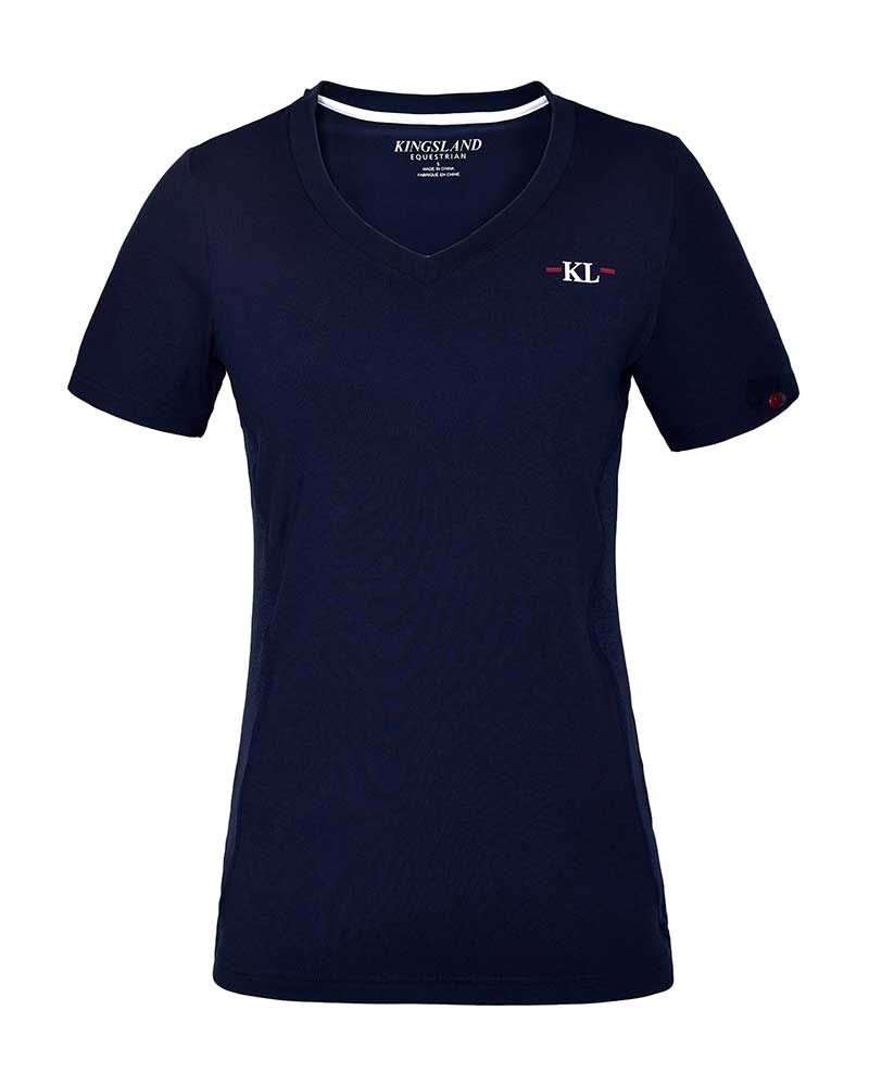 T-shirt d'entraînement à manches courtes bleu marine pour femme KLjaslyn - Kingsland