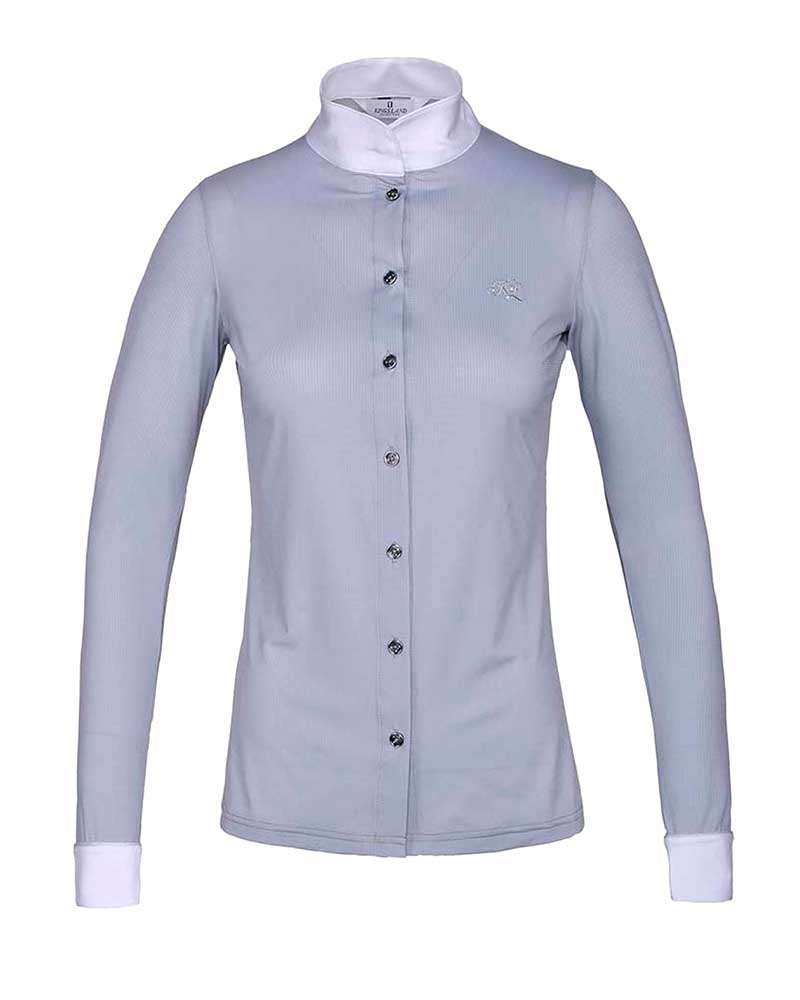 Chemise de compétition à manches longues gris clair pour femme KLjackie - Kingsland