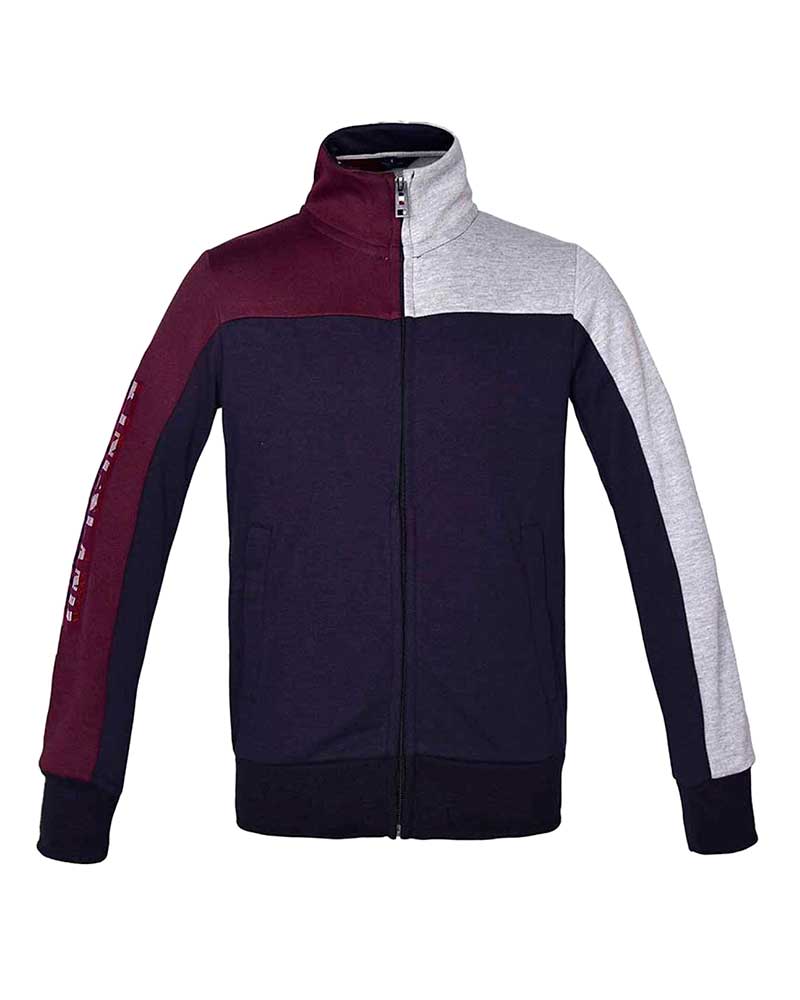 Sudadera azul marino, burdeos y gris con cuello alto junior unisex KLjayden - Kingsland
