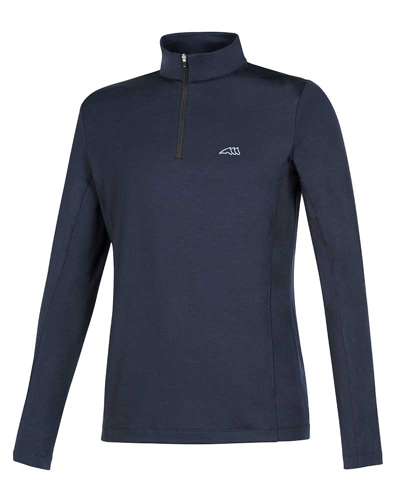 Training fleece long sleeve navy blue men's shirt Chidic - Equiline