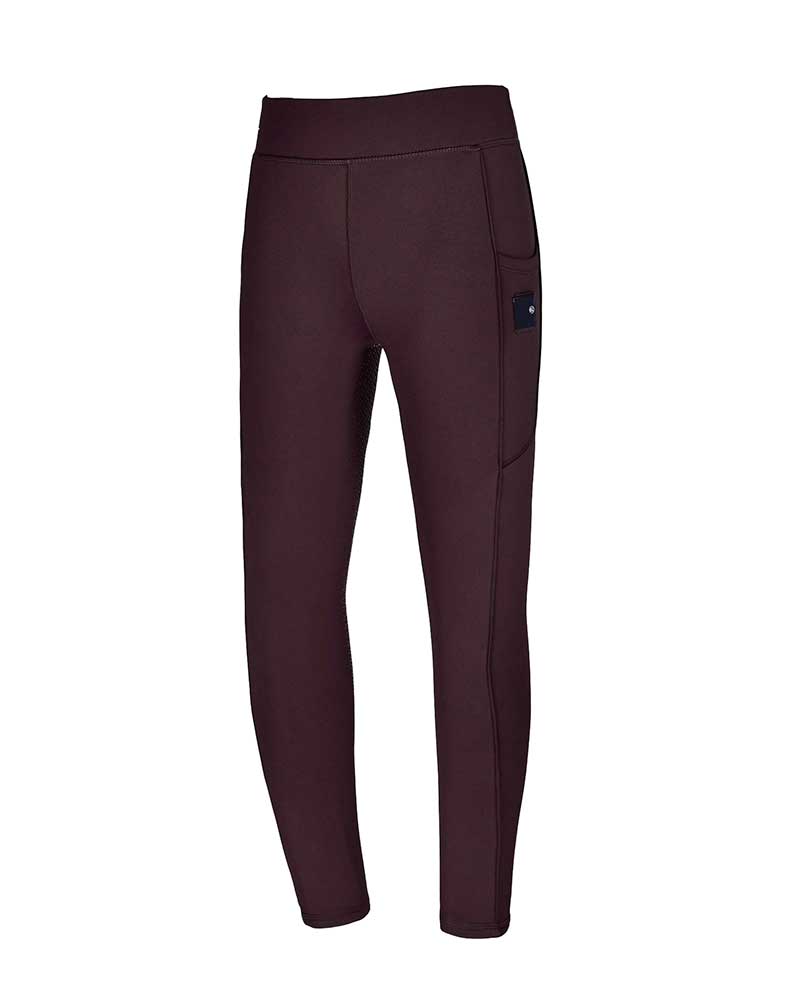 Leggings d'hiver bordeaux (grip à fond intégral) pour fille KLkacy - Kingsland