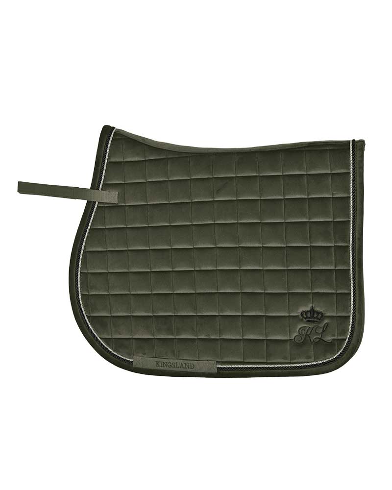 Tapis Coolmax de saut en velours vert kaki foncé KLmya - Kingsland