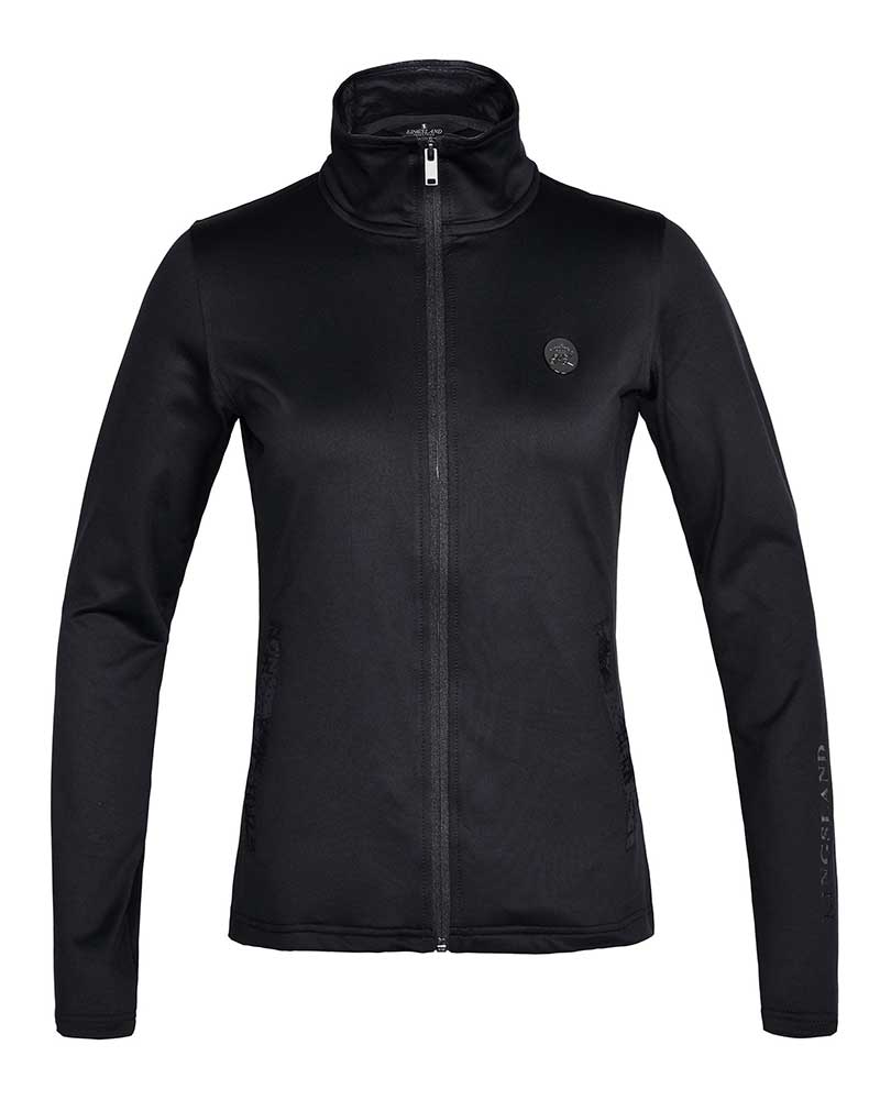 Sweat d'entraînement noire avec fermeture éclair pour femme KLmakena - Kingsland