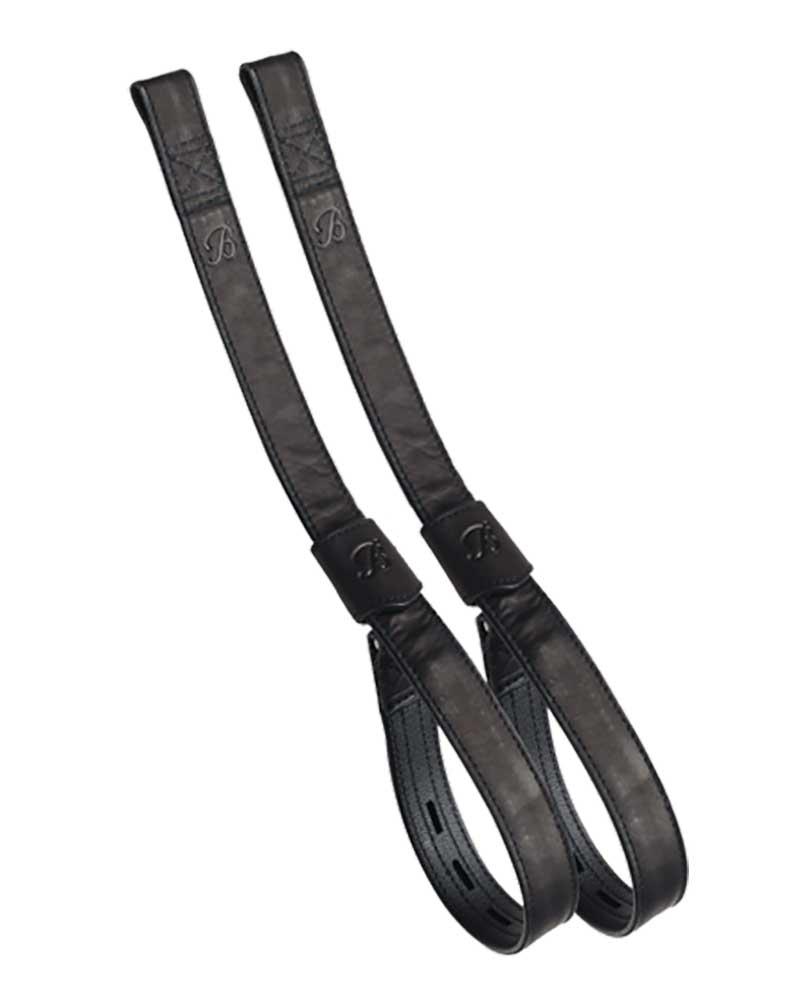 Étrivières en cuir noir pour cheval - Bates Saddles