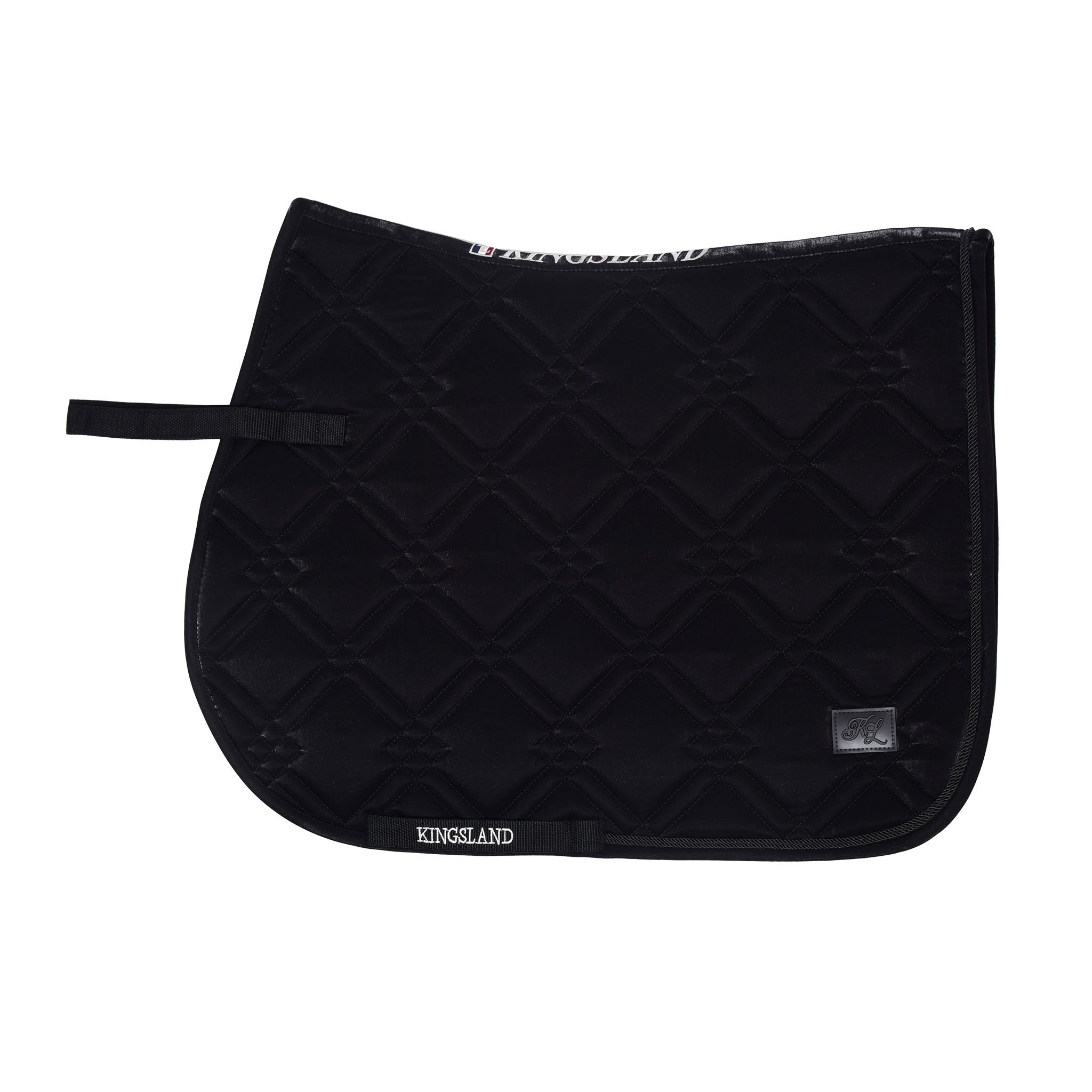 Tapis Coolmax de dressage effet soie brillant noir KLnatana - Kingsland