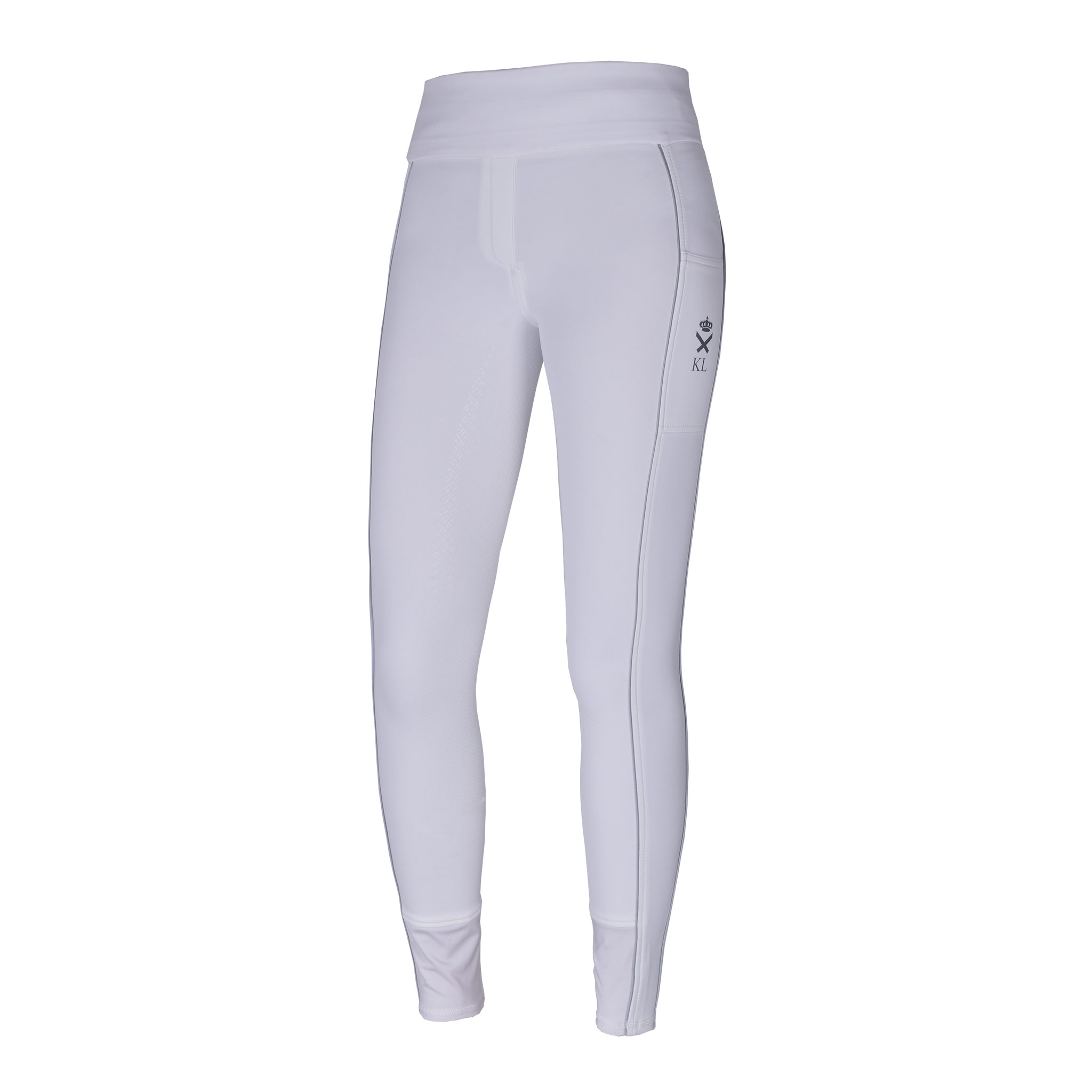 Pantalones pull-on con cintura elástica blancos (grip culera) para mujer - KLkatja - Kingsland Dressage