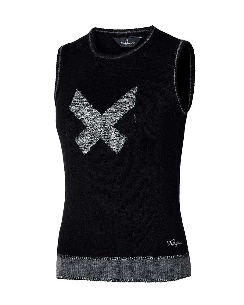 Gilet noir en maille pour femme - KLtabitha - Kingsland Dressage