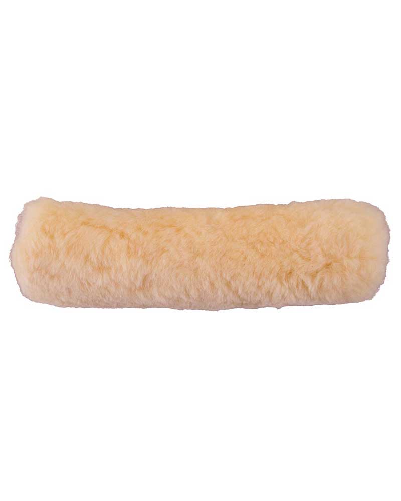 Beige sheepskin noseband sleeve - BR