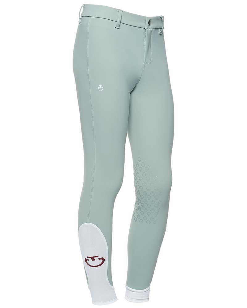 Children blueish light green knee grip breeches - Cavalleria Toscana