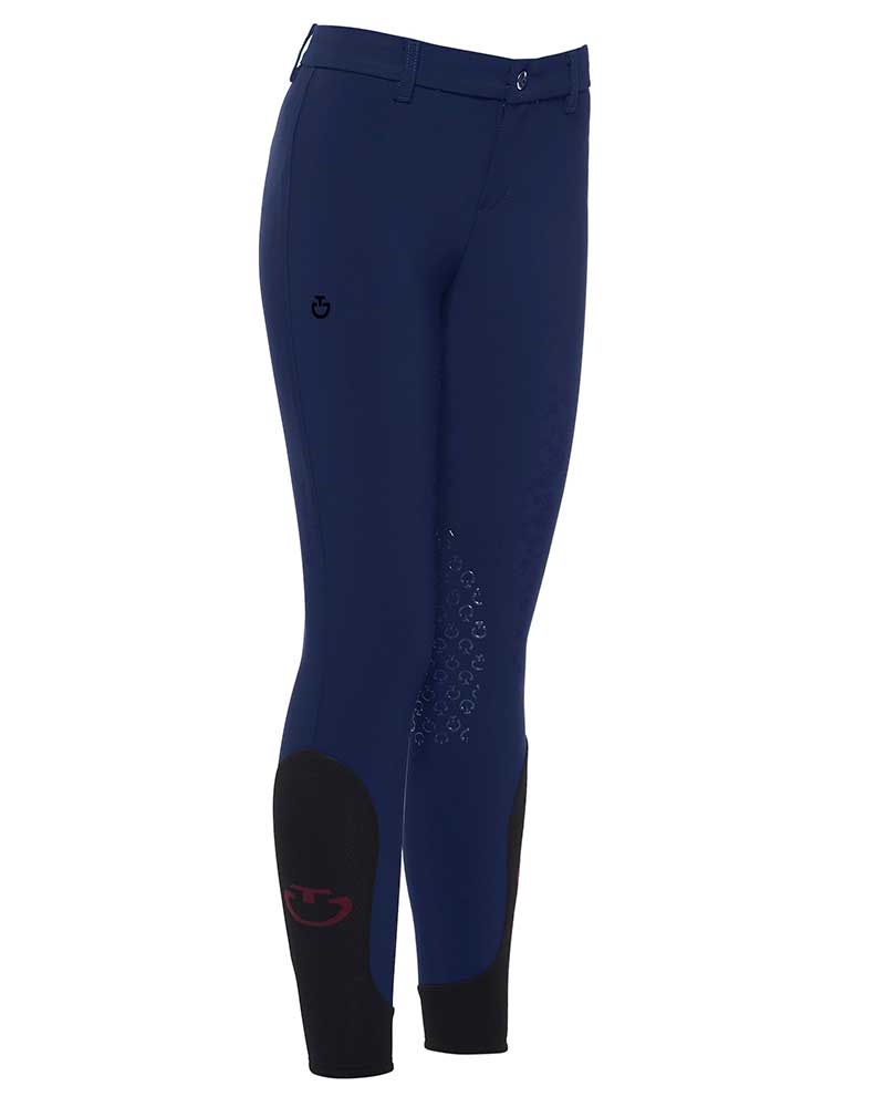 Pantalons d'équitation bleu foncé (grip aux genoux) junior unisexe - Cavalleria Toscana