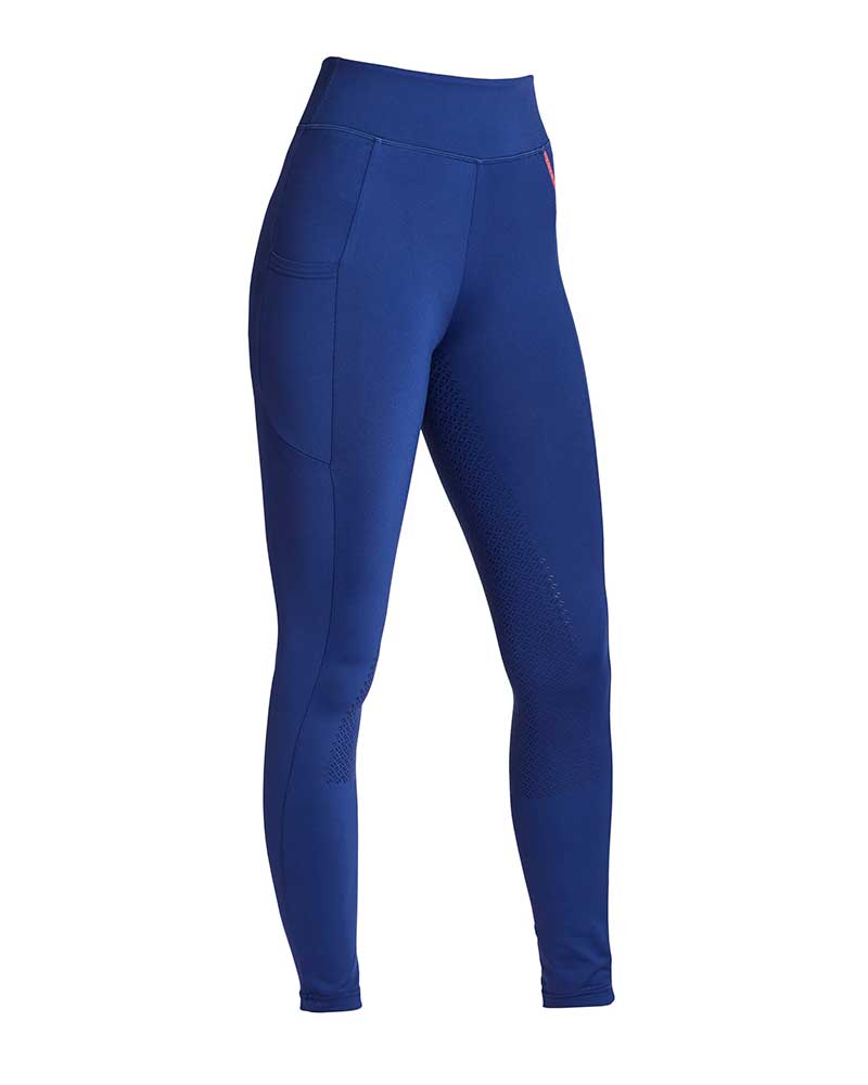 Mallas azul eléctrico con tiras coral y naranja (grip culera) para mujer KLkarina - Kingsland