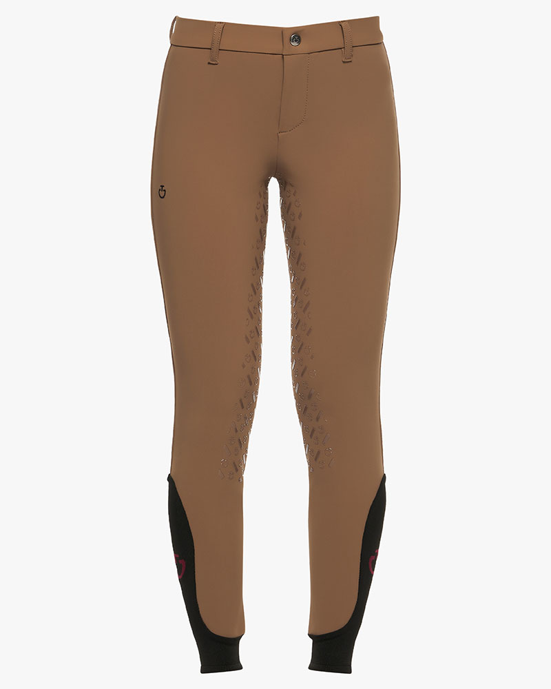 Pantalons marron sans poches (grip à fond intégral) junior unisexe - Cavalleria Toscana