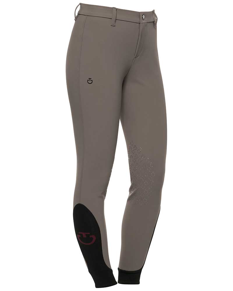 Grayish brown horse riding pants (knee grip) junior unisex - Cavalleria Toscana