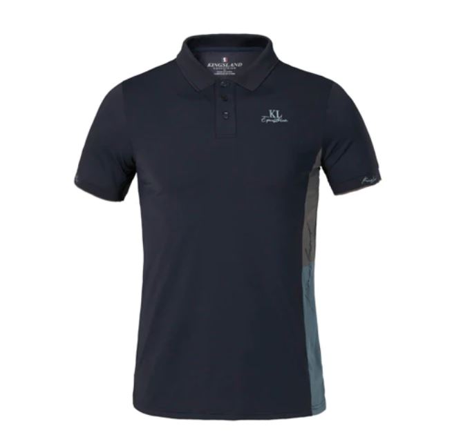 Polo d'entraînement à manches courtes bleu marine pour homme KLtyler - Kingsland