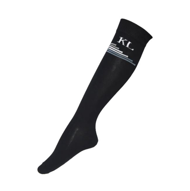 Calcetines altos azul marino con detalles de la marca en la parte superior KLbethel - Kingsland
