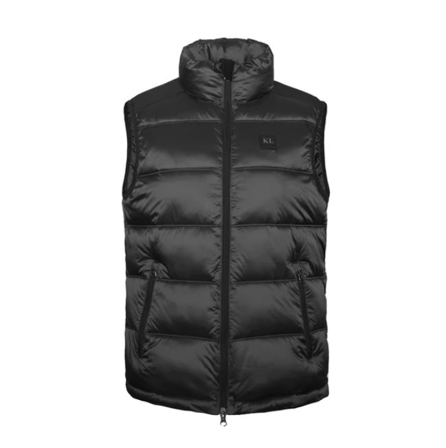 Unisex dark gray hoodless padded vest KLensley - Kingsland