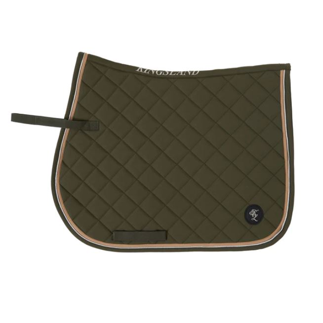 Military green jumping saddle pad KLella - Kingsland