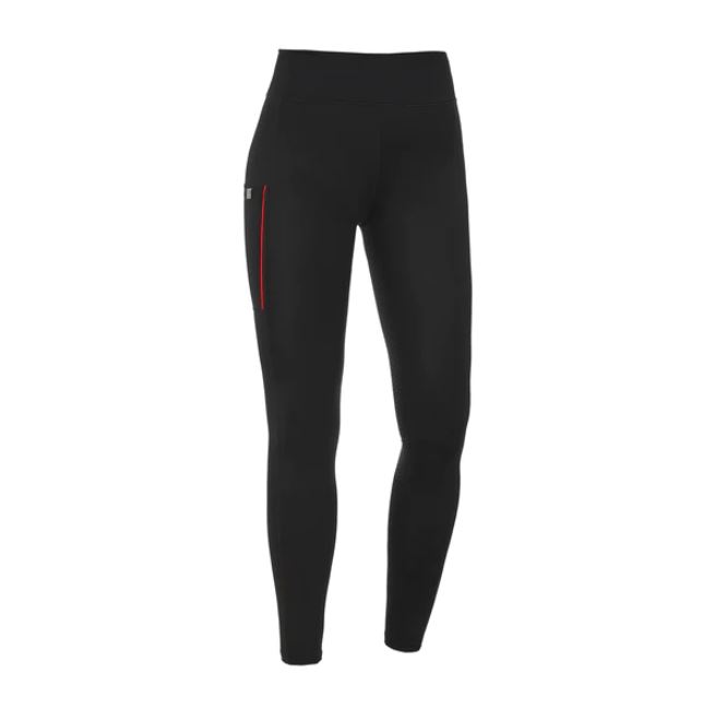 Leggings de compression noir avec poche (grip à fond intégral) pour femme KLkarina W F-Tec FG - Kingsland