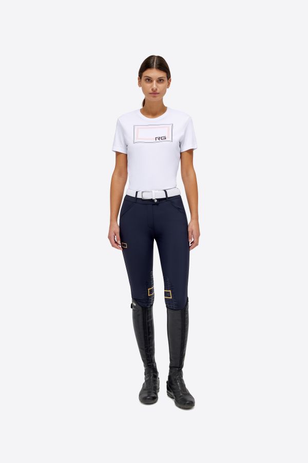 White breathable mesh T-shirt for women - RG