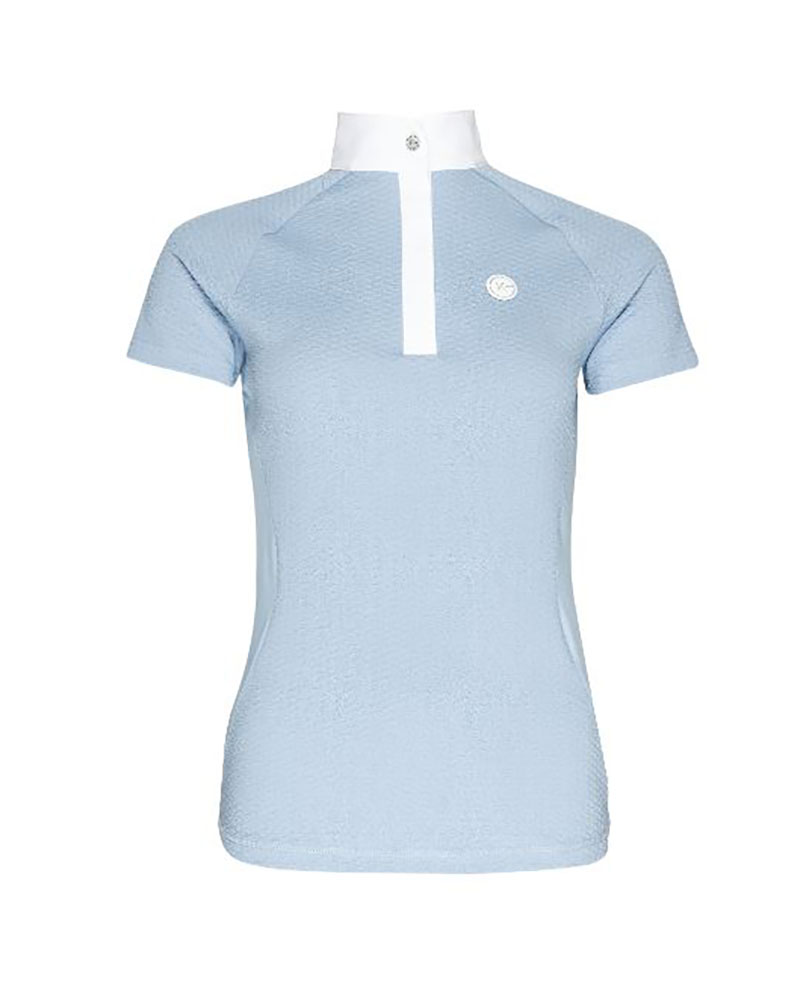 Polo de compétition à manches courtes bleu bleu ciel pour femme KLhosanna - Kingsland