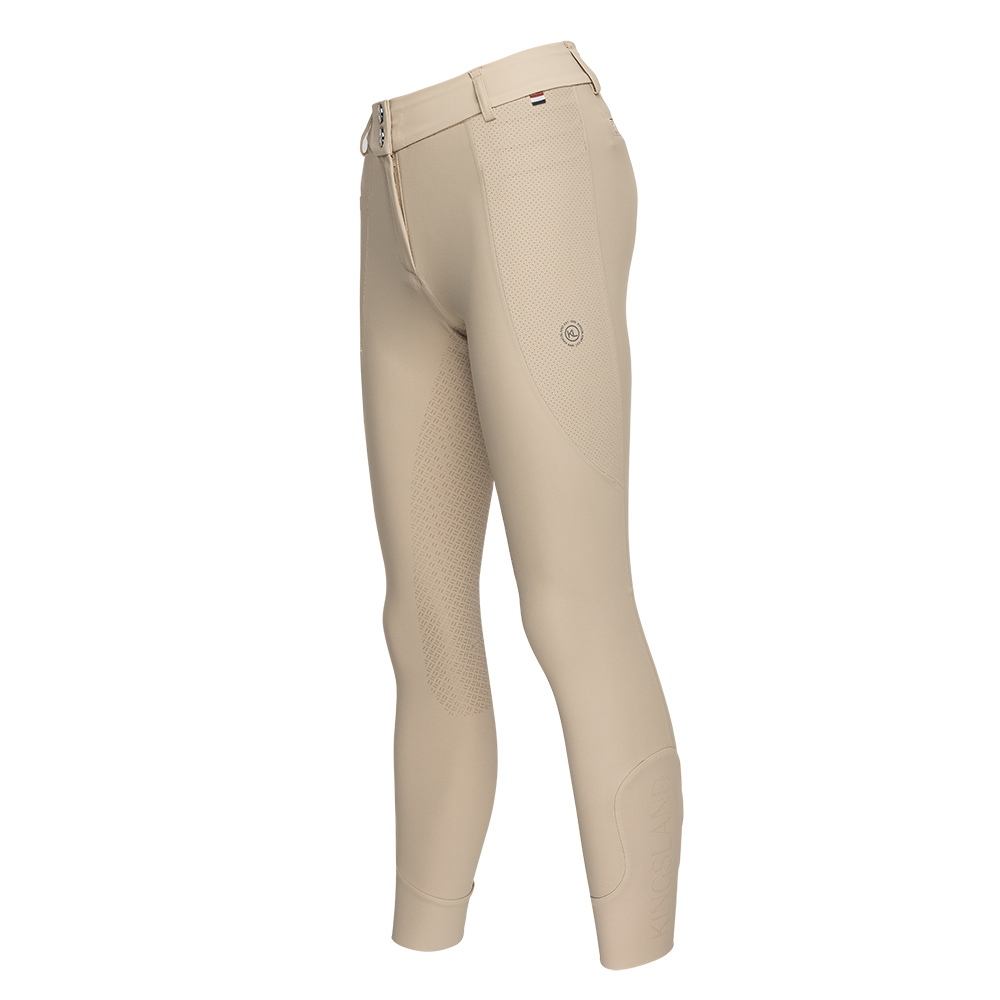 Pantalones de montar beige (full grip) con cristales de Swarovski para mujer KlKerry - Kingsland