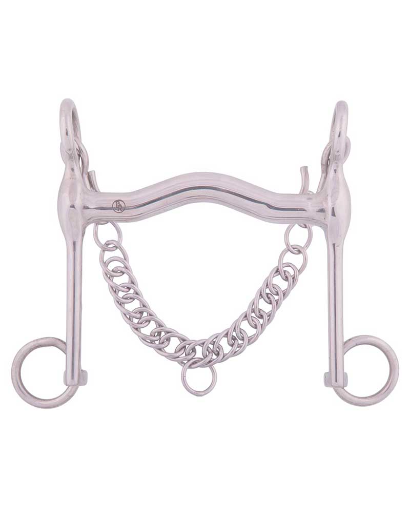 Mors de bride de polo fixe (branches 14cm) pour cheval - BR