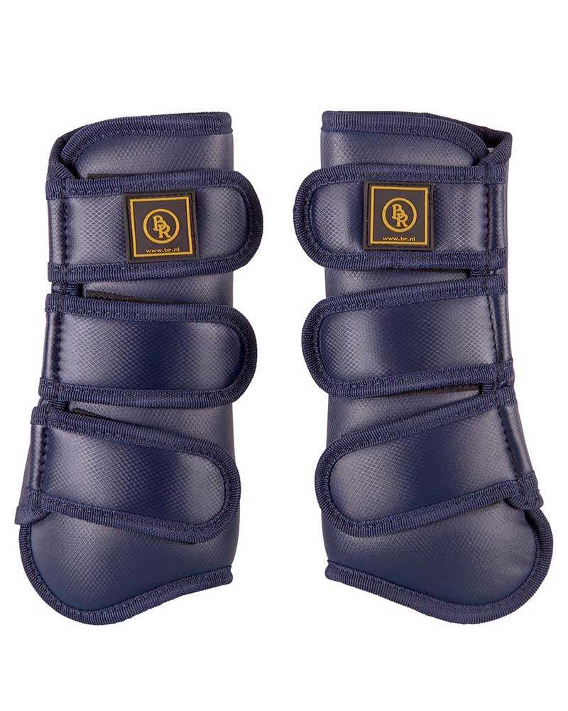 Lot de 2 protections de dressage bleu marine pour cheval Pro Max - BR