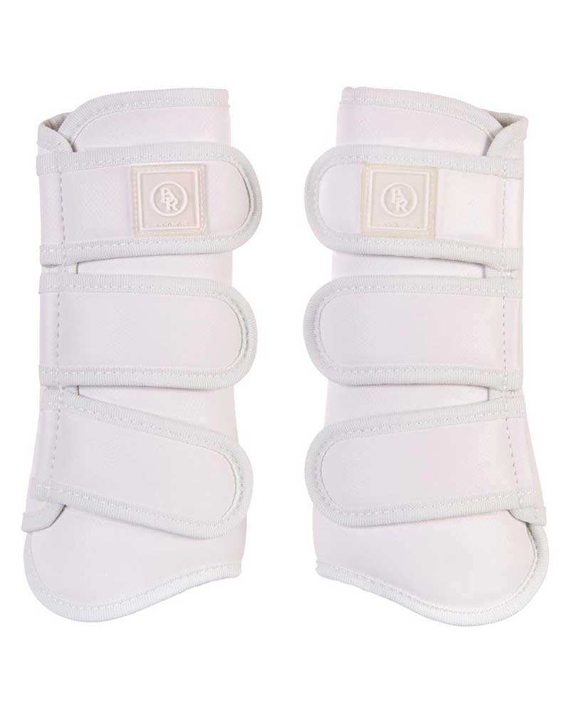 Lot de 2 protections de dressage blancs pour cheval et/ou poney Pro Max - BR