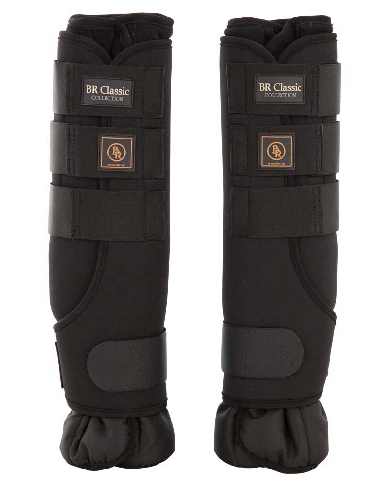 Lot de 2 protections de repos noirs pour cheval - BR
