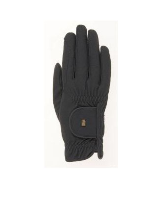 Black gloves with grip for winter horse riding Roeck Grip Winter - Roeckl