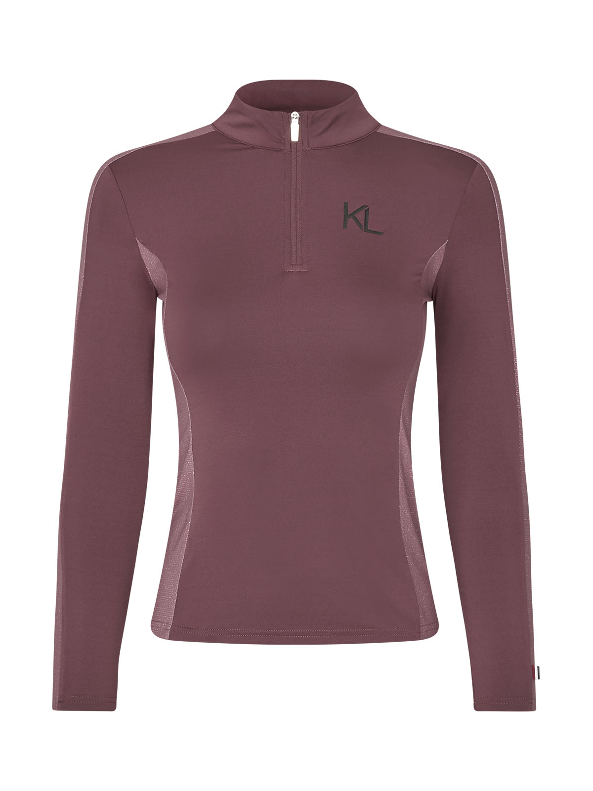 Girls' Plum Wine Half-Zip Long-Sleeve Training Top - KLMelody - Kingsland