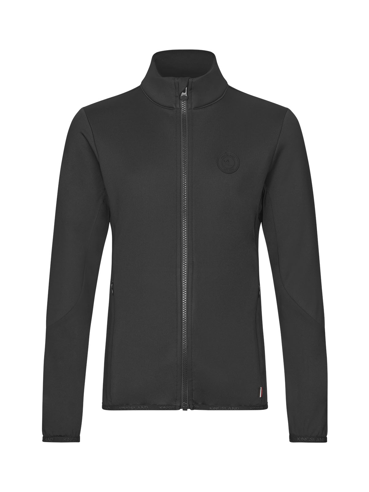 Black technical jacket with fleece lining for juniors (unisex) - KLMiley - Kingsland