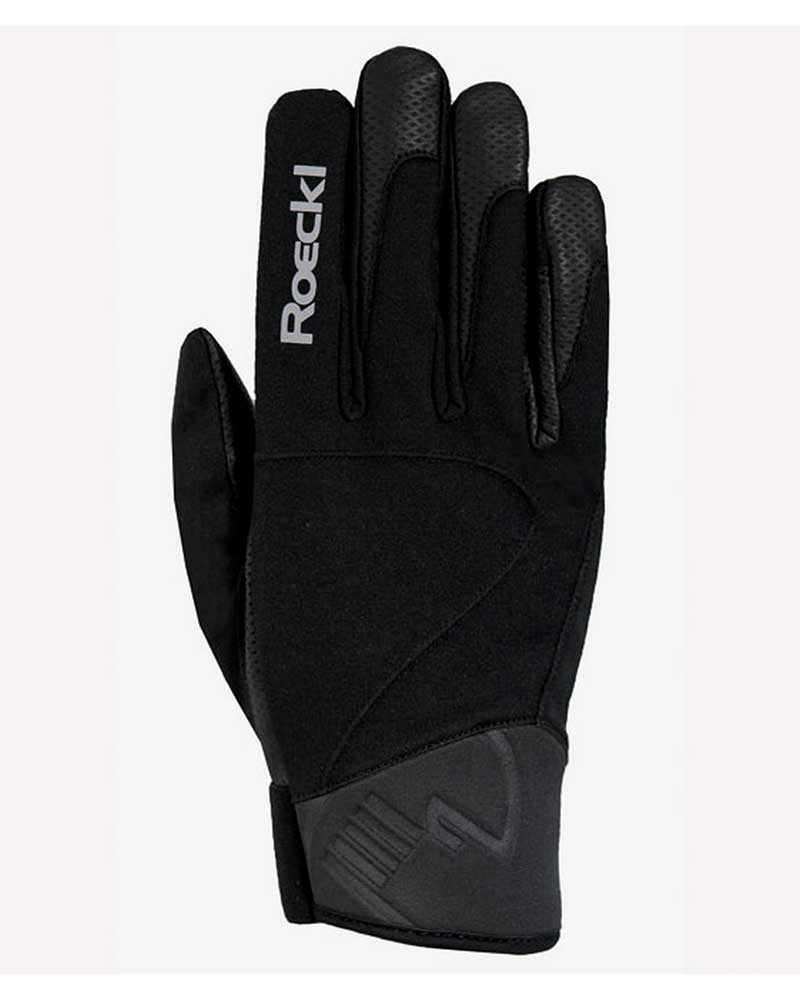 Guantes de invierno para montar a caballo negro y gris Wien - Roeckl