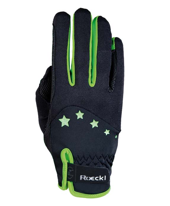 Black and green horse riding gloves – Toronto - Roeckl