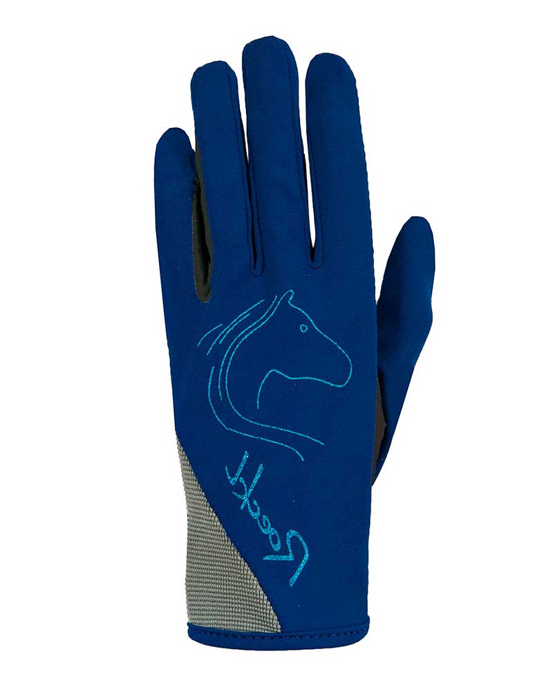 Gants d'équitation bleu foncé et clair Tryon - Roeckl