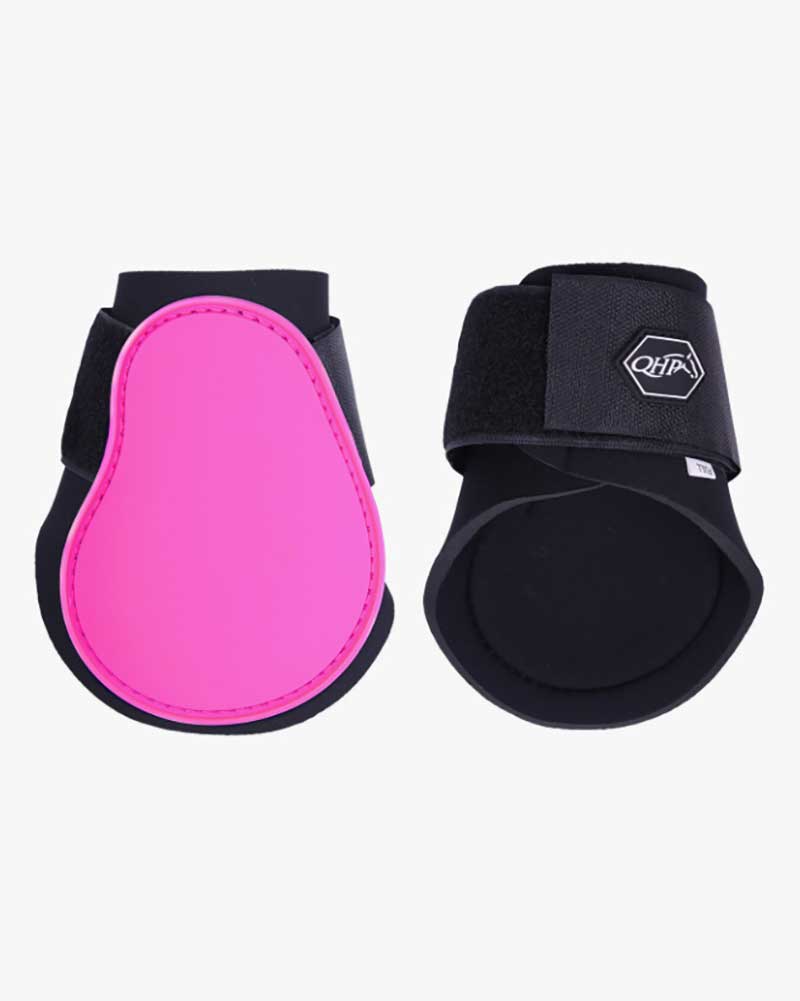 Pack of 2 Pink Rear Fetlock Boots for Ponies - QHP
