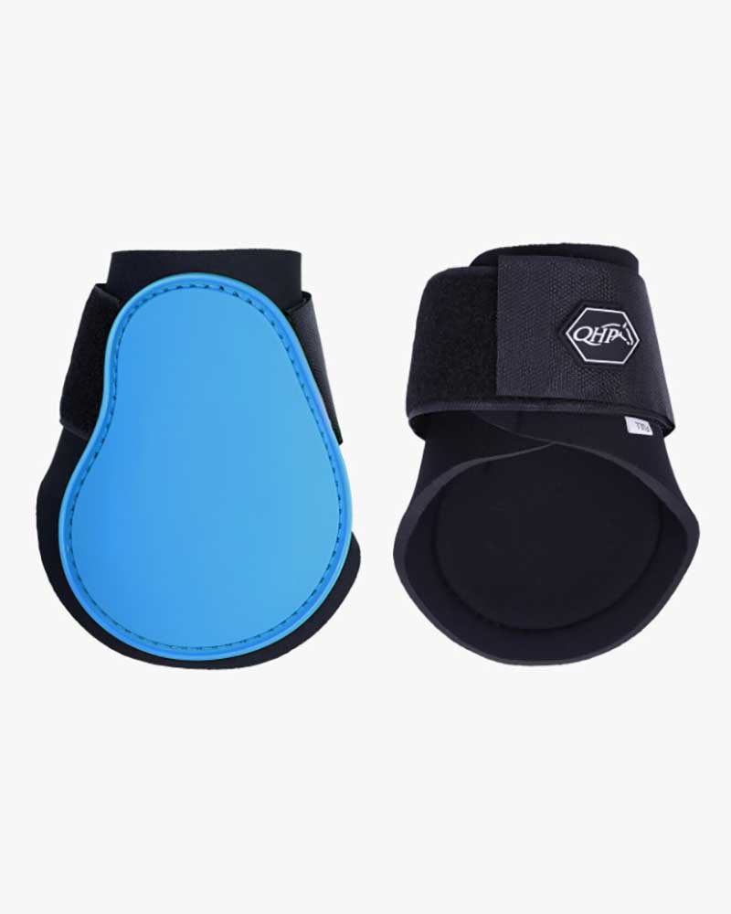 Pack of 2 Light Blue Rear Fetlock Boots for Ponies - QHP