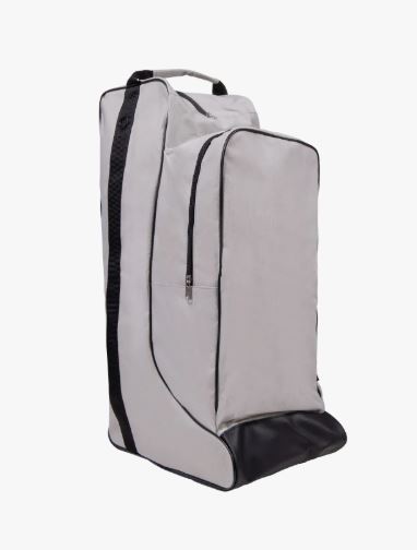 Sac pour botas et sabot en gris clair avec detalles en noir- Combi - QHP