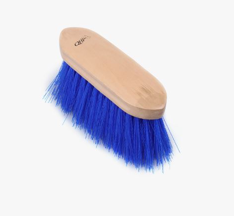 Grand brosse de bois et de poils longue et épaisse bleu - QHP
