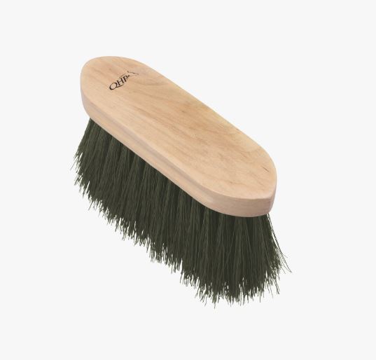 Grand brosse de bois et de poils longue et épaisse vert - QHP