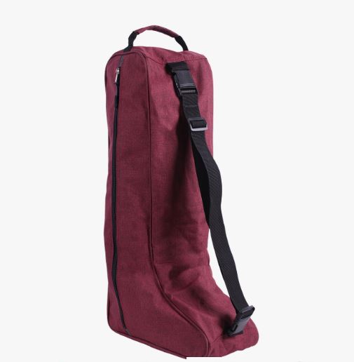 Burgundy boot bag - QHP