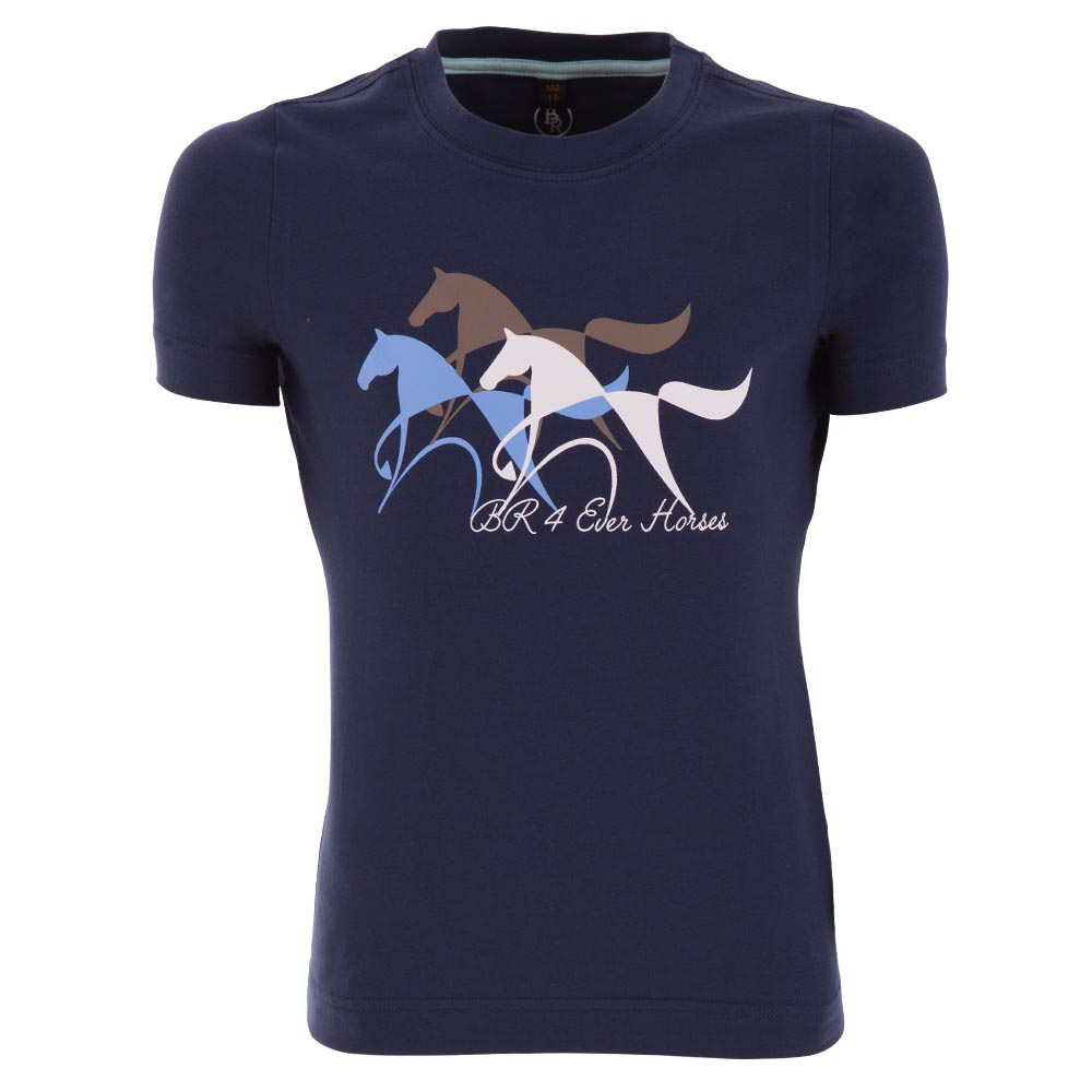 T-shirt à manches courtes bleu marine junior unisexe modèle Mimi - BR