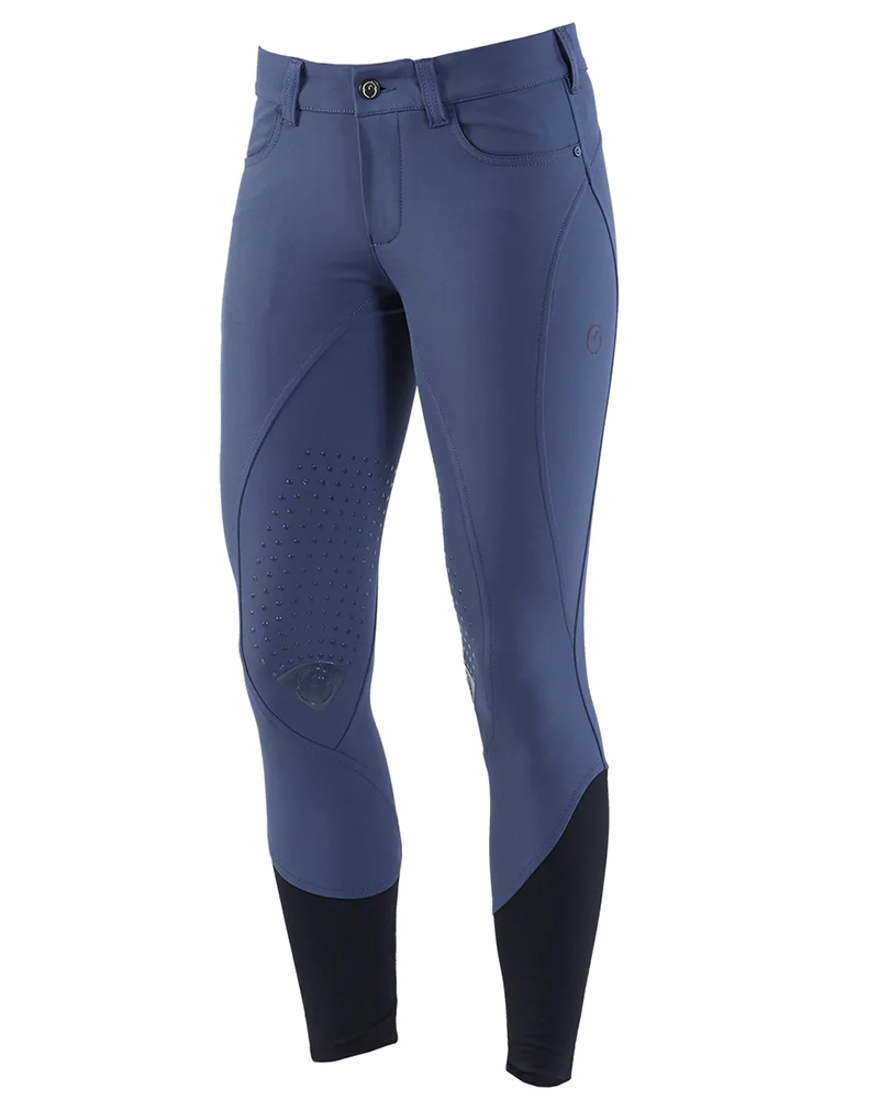 Pantalons d'équitation bleu (grip aux genoux) pour femme – Londra Low - Vestrum