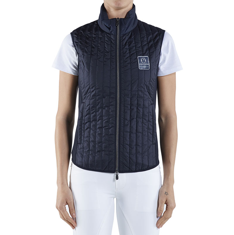 Gilet léger matelassé bleu marine pour femme Limoges - Vestrum