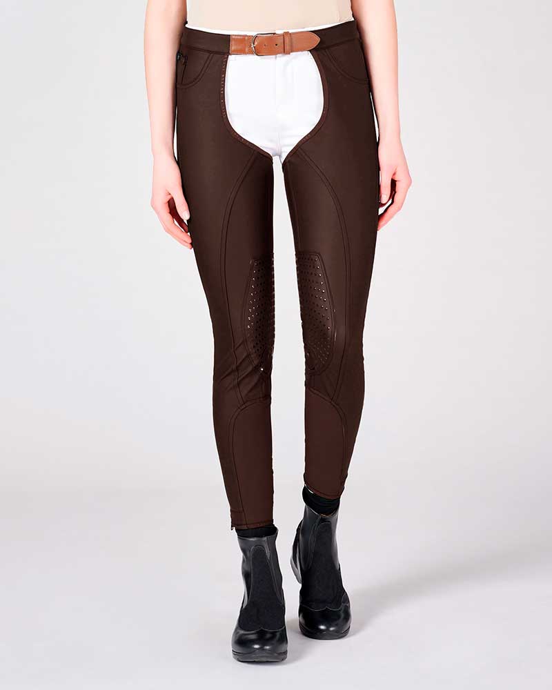 Dark Brown Work Chaps (Knee Grip) for Women – Kitzbuhel - Vestrum