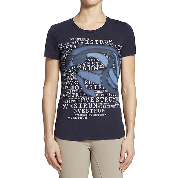 T-shirt à manches courtes bleu marine pour femme modèle Adalia - Vestrum