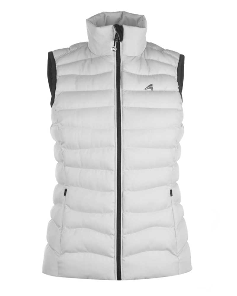 Women’s very light grey and black padded vest Lina - Euro-Star