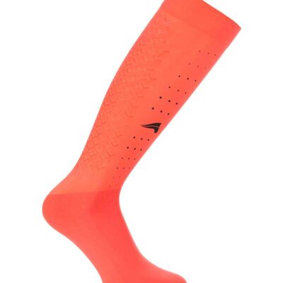 Chaussettes de media pour verano avec grip saumon (Bittersweet) pour femme - Euro-Star