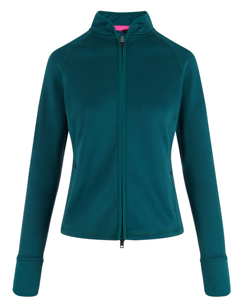 Teal Zip-Up Jacket Without Hood for Women – Lorena - Euro-Star